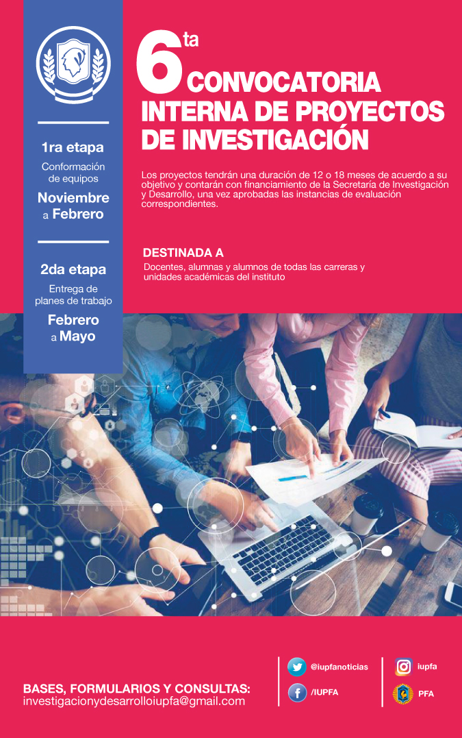 PROYECTOS DE INVESTIGACIÓN DEL IUPFA