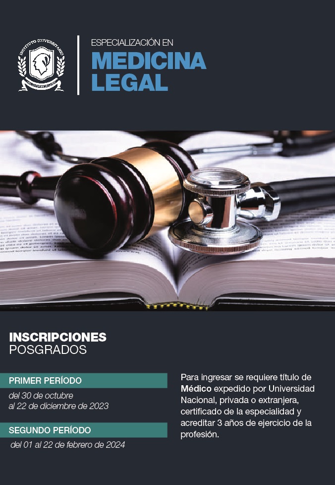 ESPECIALIZACIÓN EN MEDICINA LEGAL . IUPFA