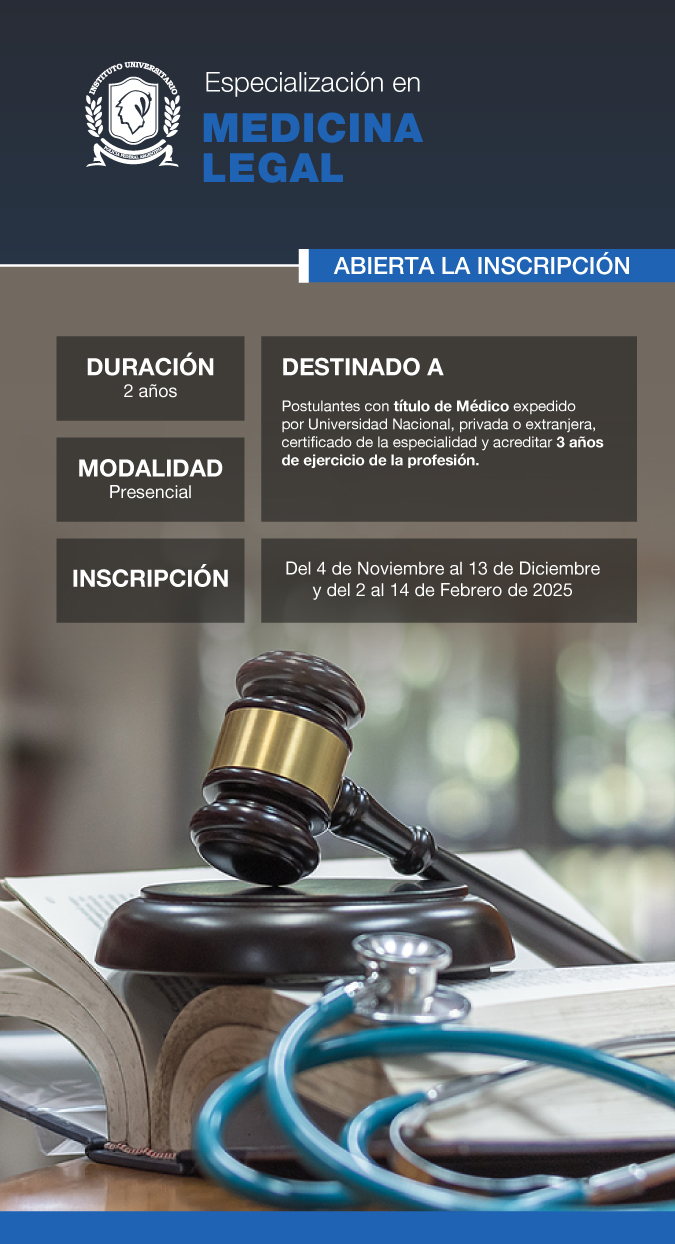 ESPECIALIZACIÓN EN MEDICINA LEGAL . IUPFA