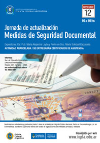 12 DE SEPTIEMBRE . JORNADA DE ACTUALIZACIÓN. MEDIDAS DE SEGURIDAD DOCUMENTAL