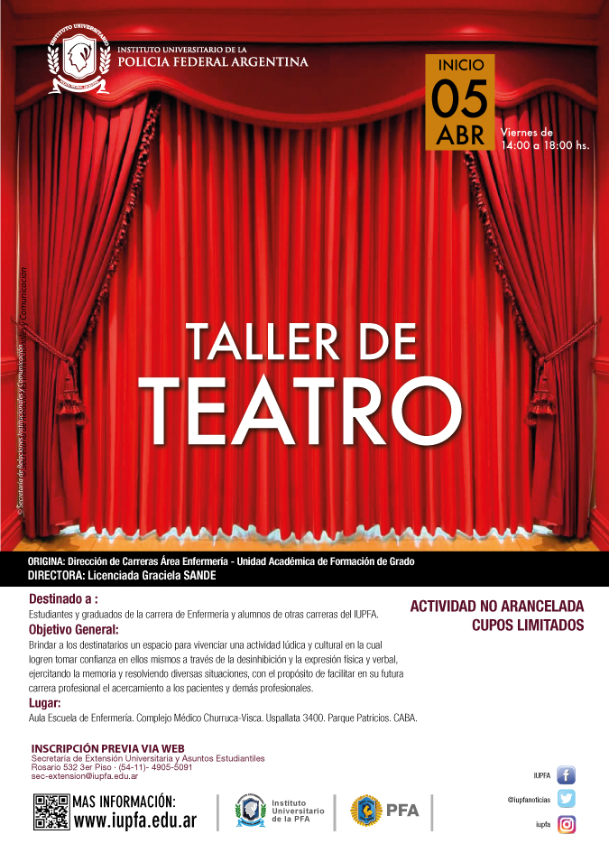 05 DE ABRIL . TALLER DE TEATRO . IUPFA