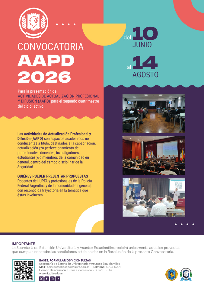 CONVOCATORIA AAPD - IUPFA